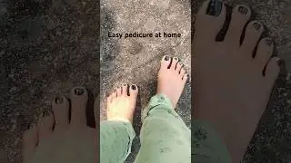 Easy pedicure at home💅 #shorts #pedicure #beauty