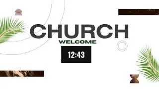 Ambient 15 Minute Church Welcome Card + Lofi + Instrumental Worship