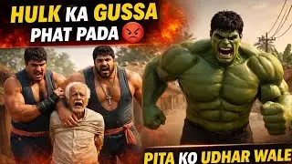 Jab Hulk Ke Pita Par Aaya Mushkil Waqt 😭 | Angry Hulk Story #hulk #aihulkvideo 