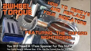 How to Remove & Replace Yamaha Virago XV535 Indicators & Fit Oxford Nightrider LED indicators