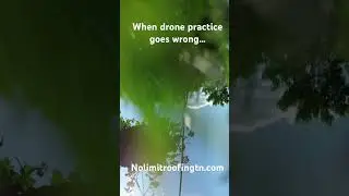 When drone practice goes wrong&hellip;. #funny  #drone #crash #crashandburn #donttrythisathome  #bloopers