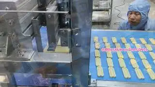Cookie dough puff pastry dough cutting machine - ultrasonic slicer