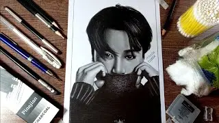 Bts Jimin  fanart Drawing Realist 