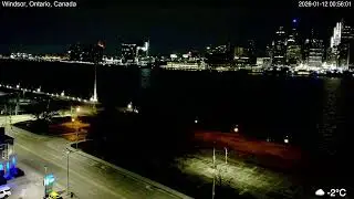 2026-01-11 Morning Segment - Detroit River Live Cam from Windsor, Ontario, Canada