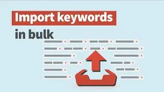 Import keywords in bulk in KWFinder
