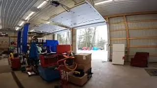 February 2022 - Insulating the Walls in the Garage. 40x64 pole barn 
