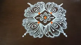 Sankranthi muggulu/Dhanurmasam muggulu/Daily muggulu/Friday muggulu/Easy rangoli /Dharani rangoli 