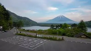 [4K] Timelapse Mt. Fuji over Shojiko Lake.