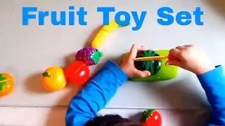 Velcro fruit vegetables play toys kids love this ..  Fruit cutting set