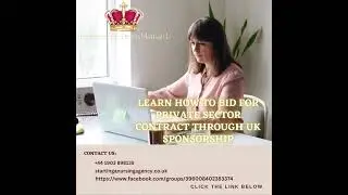 LEARN HOW TO BID FOR PRIVATE SECTOR CONTRACT THROUGH UK SPONSORSHIP