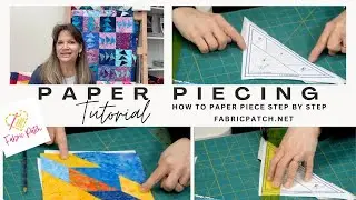 Want to learn to Paper Piece!? FREE patterns and 2 techniques shown!!