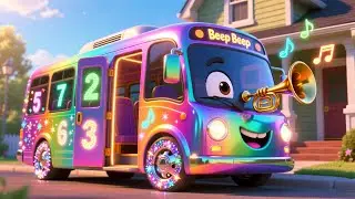 Beep Beep Bus Learning Day 🚌🎶 Fun Educational Song | Learn ABCs & Numbers for Kids
