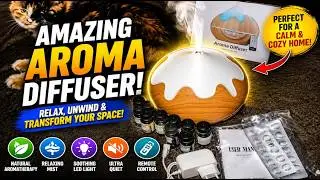 Transform Your Space With Our Aroma Diffuser Bundle - 10 Essential Oils Included!