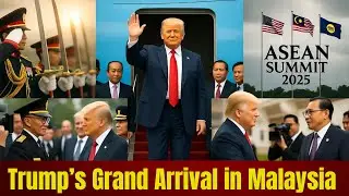 Trump&rsquo;s Grand Arrival in Malaysia | Trump Meets PM Anwar |#trump asean arrival|#trump dance pm anwar