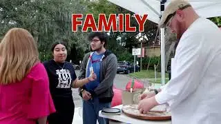 CS Pizza Night - Dr. Cazalas makin' pizzas @ Florida Southern College