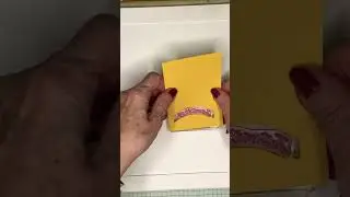 How to make a straight stamp curved #diy #stampedcards #cardmaking