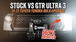 Brightest LED Headlight Bulbs for 2014–2021 Toyota Tundra? GTR Ultra 3 LEDs Are 569% Brighter!