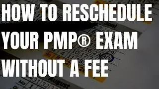 Rescheduling the PMP exam without paying a fee