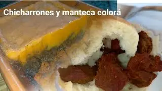 Chicharrones de Chiclana y manteca colorá