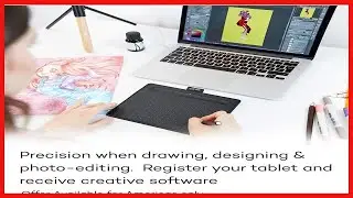 Wacom Intuos Small Bluetooth Graphics Drawing Tablet, 4 Customizable ExpressKeys - HDP Shop