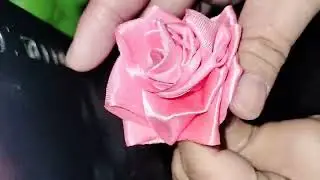 Creating Flower using ribbon ❤️