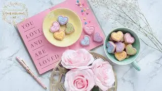 VALENTINE'S DAY COOKIES - How to make MINI CONVERSATION HEART SUGAR COOKIES