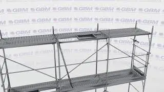3D assembling instruction for pin-type scaffolding