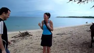 Josh Sheldon Puts Frog in Jennifer's Pocket
