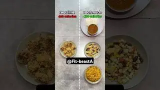 Calories difference in food 😋#shortsfeed #motivation #food #foodie