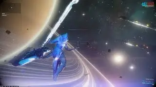 Warframe Archwing Mode Saturn Exterminate 60FPS