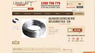 Clothesline Wire - Galvanised Wire for Clothes Lines
