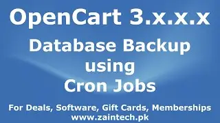 How to Backup OpenCart Database or any Database using Cron Jobs by Zaintech.pk