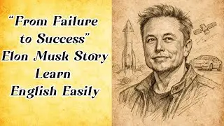 Learn English Through Elon Musk’s Life Story | Success Story in Simple English