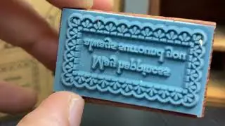 Sold Out Gallery: message rubber stamp