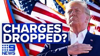 Trump claims alleged hush-money payments case &lsquo;already dropped&rsquo; | 9 News Australia