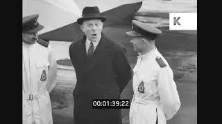 1939 France, Viscount Gort Visits General Gamelin, Allied Powers, WWII Alliance, 35mm