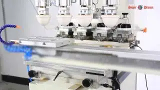 SPCS 848SDQ1 4-Color Pad Printer with Ink Cup & Independent Pad  & Servo Shuttle