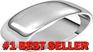 Sonia Jewels Solid 14k White Gold 8mm Wedding Band Ring Mens Heavy - B0DKF5YQYL