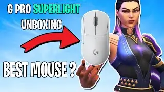 BEST MOUSE for AiMBOT?? in VALORANT - Logitech G Pro Superlight Unboxing *White w/ Handcam
