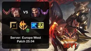 Sett Top vs Draven - EUW GrandMaster - Patch 25.04
