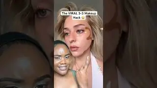 Пробуем вирусную технику нанесения бронзера и консилера 5-3 👀💄Действительно ли она работает?