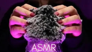 ASMR Fluffy Mic Scratching For Sleep (Brown Noise, No Ads)