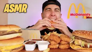ASMR EATING SAVAGE MCDONALDS FEAST * SATISFYING EATING SOUNDS* MUKBANG