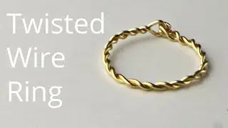Twisted Wire Ring Tutorial @beadalon 20g Artistic Wire
