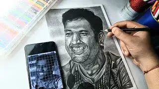 #msdhoni Full Face Shading Tutorial | PART-2 | #stepbystep #pencildrawing