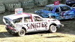 Hardcore Derby Heat 1 Compacts Youth National Championship 2024 Demolition Derby Fayette County