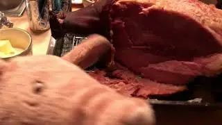 Snouty the Pig at Christmas