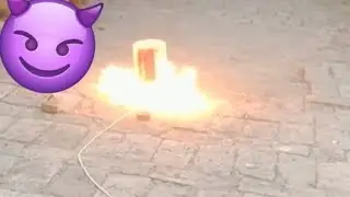 😀simple science Experiment - calcium carbide big rocket 😀