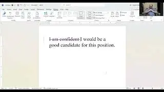 "I am confident that..."and Channel Update--Writing Notes