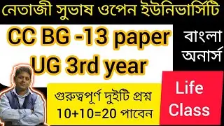 nsou cc bg 13 live class important question
